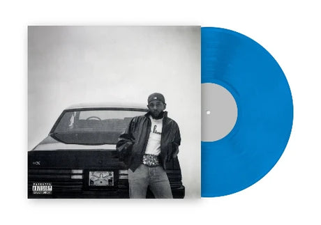 Kendrick Lamar - GNX album cover and blue vinyl. 