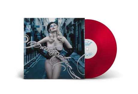 Kim Petras Problematique album cover and red vinyl record