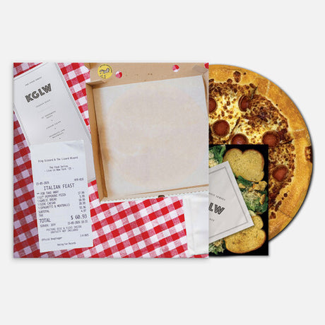 King Gizzard and the Lizard Wizard - Italian Feast album cover and pizza picture disc with 7"