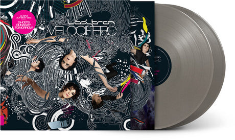 Ladytron - Velocifero album cover and 2LP silver vinyl