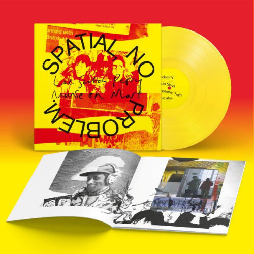 Lee 'Scratch' Perry & Mouse On Mars- Spatial, no problem album cover, yellow vinyl, and booklet