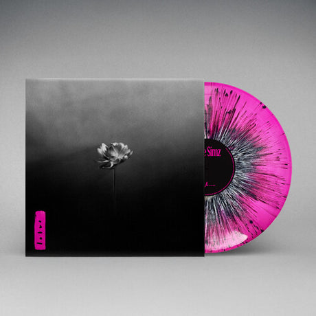 Little Simz - Lotus album cover and pink and black splatter vinyl. 