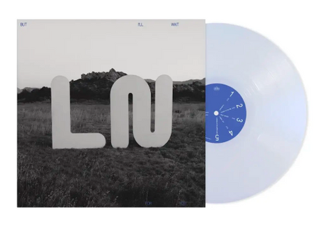 Local Natives - But I'll Wait For You album cover and white/ blue vinyl. 