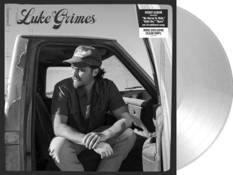 Luke Grimes - Luke Grimes album cover and clear vinyl. 