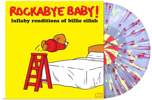 Andrew Bissell - Lullaby Renditions Of Billie Eilish album cover and splatter vinyl