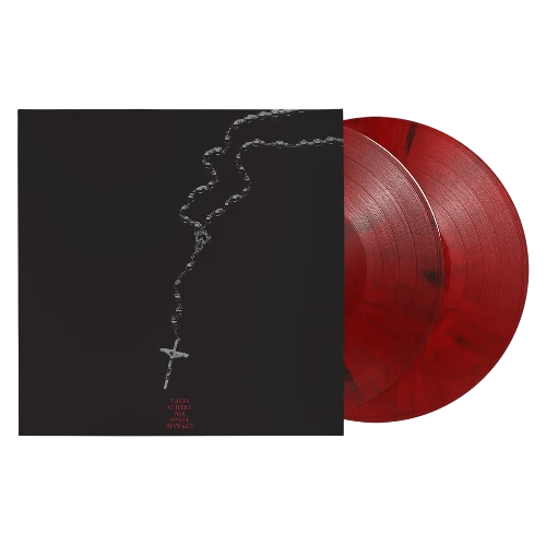 My Chemical Romance - Three Cheers For Sweet Revenge album cover and 2LP red and black vinyl. 