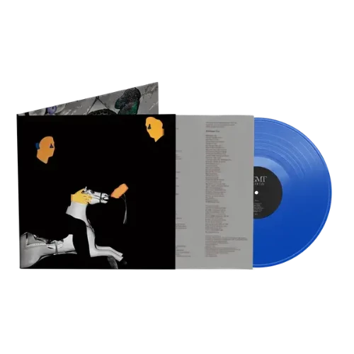 MGMT - Loss of Life album cover and blue vinyl. 