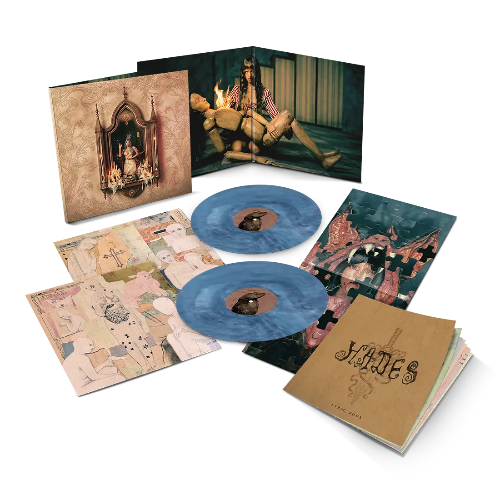 Melanie Martinez - Hades album cover, inserts, and 2LP blue vinyl