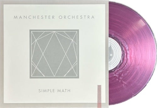 Manchester Orchestra - Simple Math album cover and pink vinyl. 