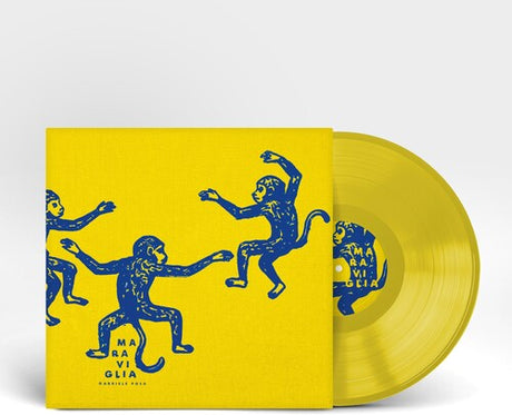 Gabriele Poso - Maraviglia album cover and yellow vinyl