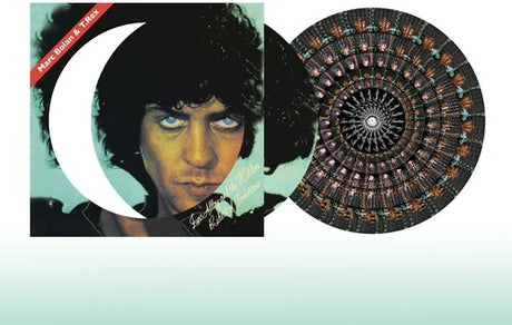 Marc Bolan & T. Rex - Zinc Alloy album cover shown with a zoetrope picture disc vinyl record