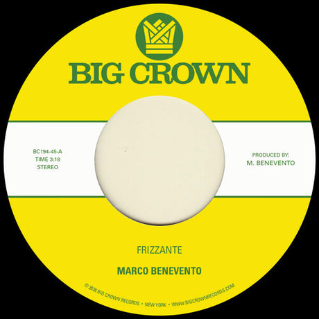 Marco Benevento - Frizzante 7" label