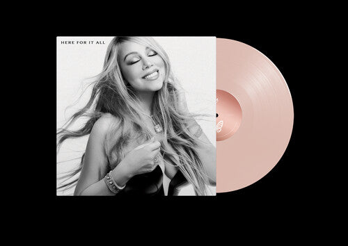 Mariah Carey - Here For it All album cover and light pink vinyl. 