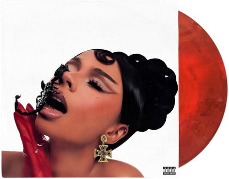 Mariah The Scientist - To Be Eaten Alive album cover and red vinyl. 