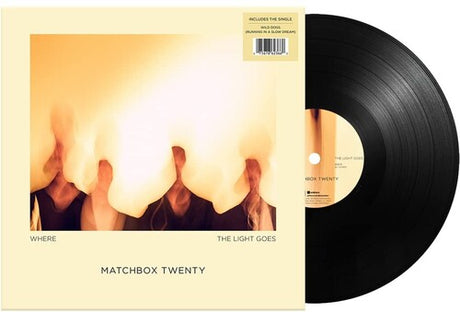 Matchbox Twenty - Where The Light Goes album cover and black vinyl. 