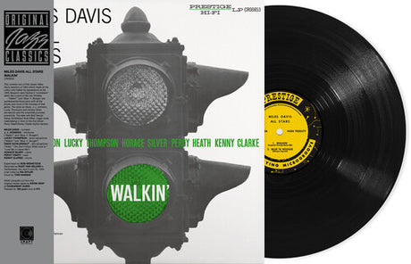 Miles Davis - Walkin' album cover and vinyl. 