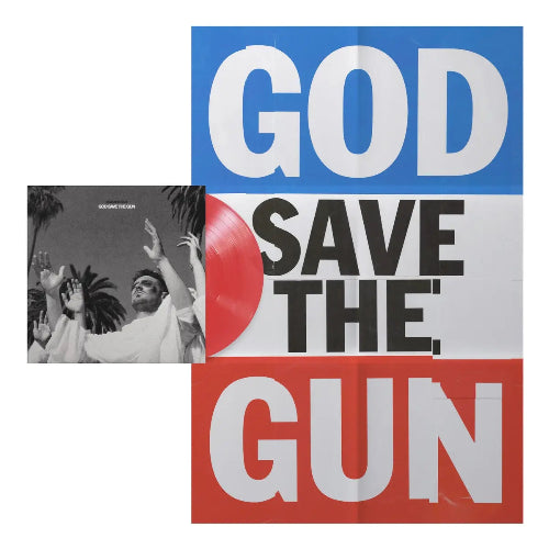 Militaire Gun - God Save the Gun album cover and red vinyl 