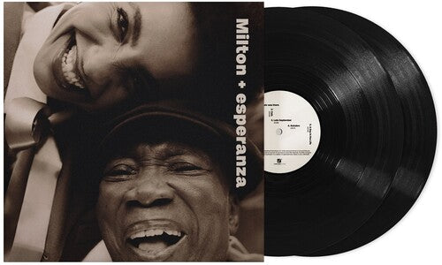 Milton Nascimento & Esperanza Spalding - Milton + Esperanza album cover and 2LP vinyl.  