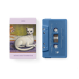 Mitski "Nothing's about to happen to me" cassette tape cover shown with a blue colored cassette tape