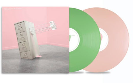 Modest Mouse - Good News For People Who Love Bad News deluxe edition album cover and green & pink 2LP vinyl. 