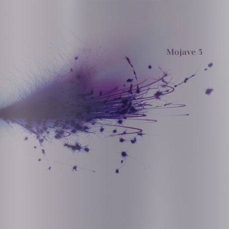 Image of Mojave 3 Ask Me Tomorrow Album cover with abstract purple art design.