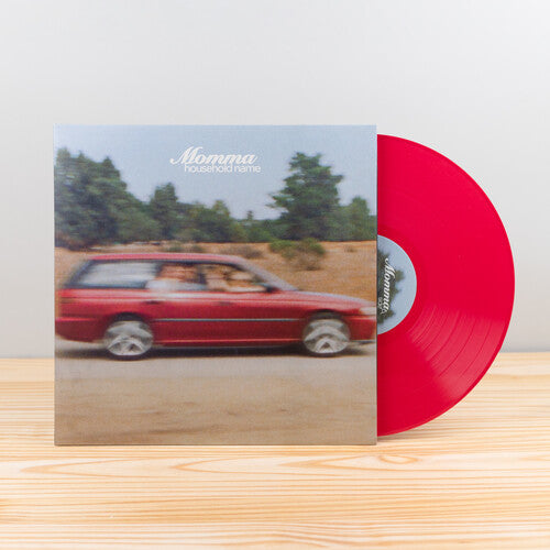 Momma - Household Name album cover shown with red vinyl record