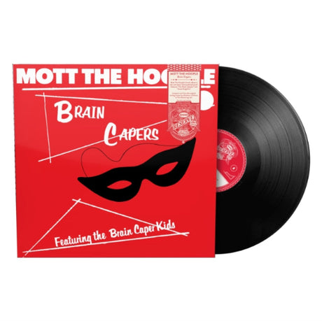 Mott the Hoople - Brain Capers album cover and black vinyl 