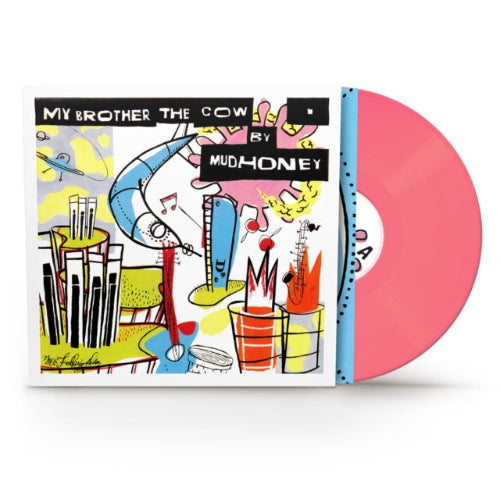 Mudhoney - My Brother The Cow album cover and pink vinyl. 