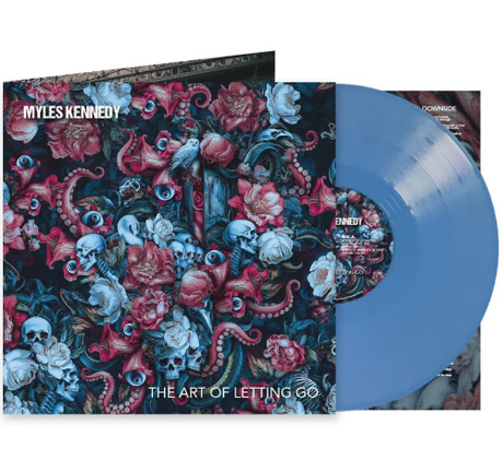 Myles Kennedy - The Art of Letting Go album cover and blue vinyl. 