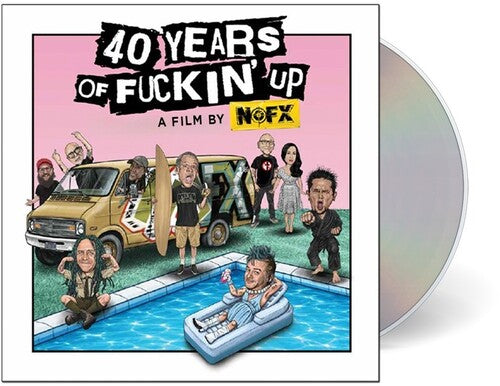 NOFX - 40 Years of F***in' Up album cover and CD. 