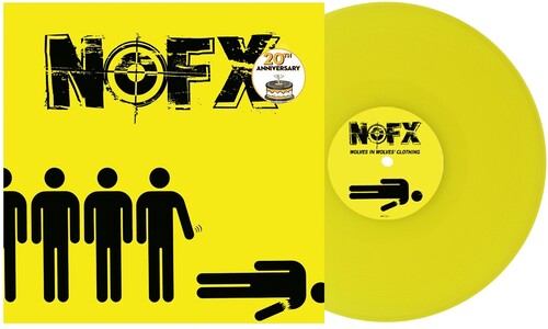 NOFX - Wolves in Wolves Clothing album cover and yellow vinyl. 