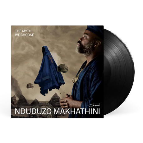 Nduduzo Makhathini - The Myth We Choose album cover and black vinyl 