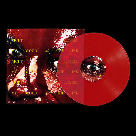 Night Lovell - My Blood As The Ink album cover and red vinyl. 
