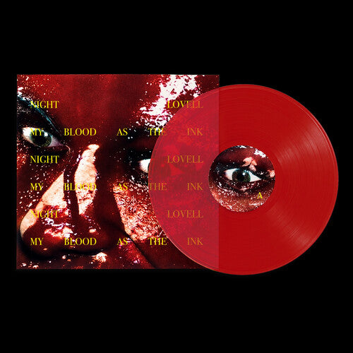 Night Lovell - My Blood As The Ink album cover and red vinyl. 