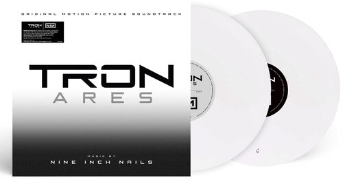 Nine Inch Nails - Tron: Ares album cover and 2LP white vinyl. 