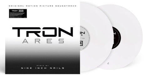 Nine Inch Nails - Tron: Ares album cover and 2LP white vinyl. 