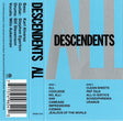 Descendents - All cassette cover with track list