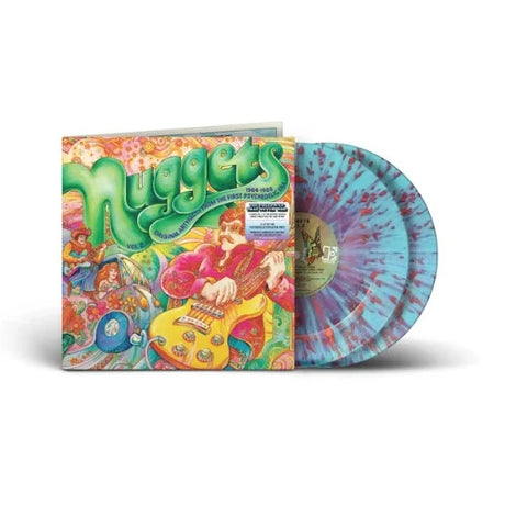 Nuggets - Nuggets: Original Artyfacts From The First Psychedelic Era (1965-1968) Vol. 2 album cover and blue/red psychedelic splatter vinyl. 