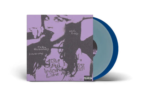 Olivia Rodrigo - Live From Glastonbury (A BBC Recording) album cover and 2LP blue vinyl. 