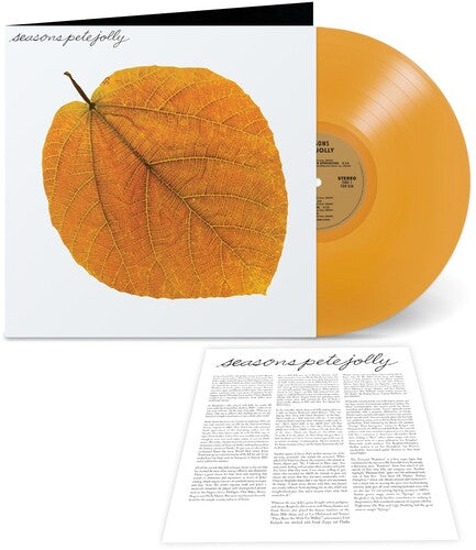 Pete Jolly - Seasons album cover and amber vinyl. 