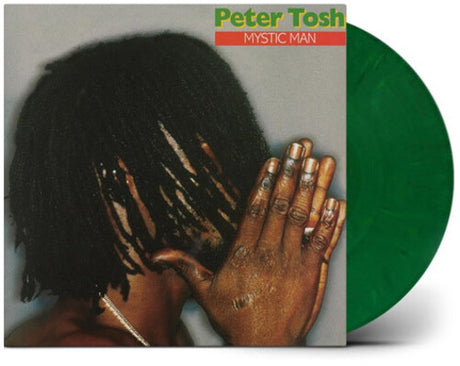 Peter Tosh - Mystic Man album cover and green vinyl. 