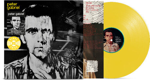 Peter Gabriel 3 "Melt" album cover shown with yellow vinyl record