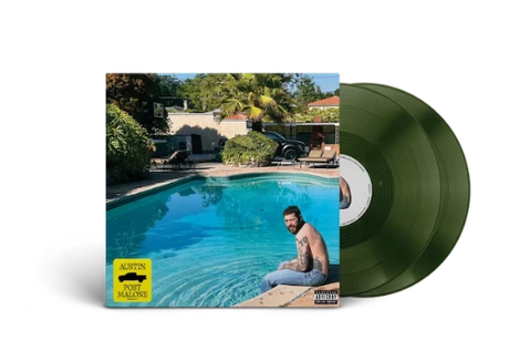 Post Malone - Austin album cover with 2LP forest green vinyl. 