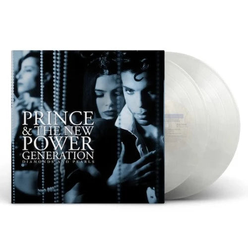 Prince & The New Power Generation - Diamonds And Pearls album cover and 2LP milky white clear vinyl. 