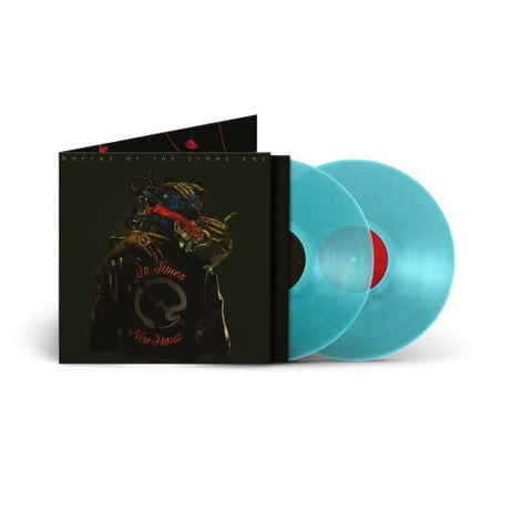 Queens of the Stone Age - In Times New Roman album cover with 2 light blue vinyl records