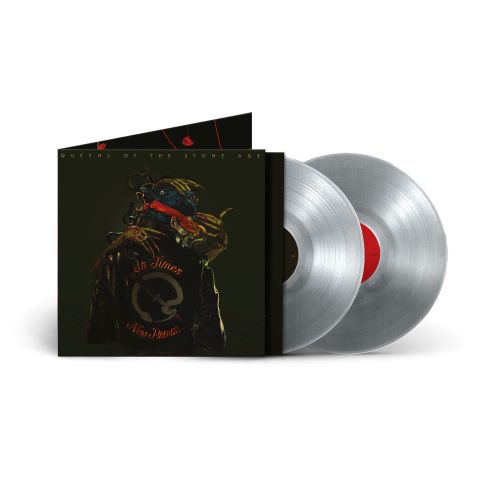 Queens of the Stone Age - In Times New Roman album cover with 2 silver colored vinyl records