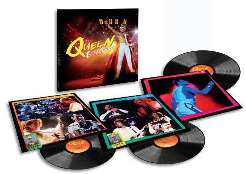 Queen - Budapest album cover and 3LP black vinyl. 