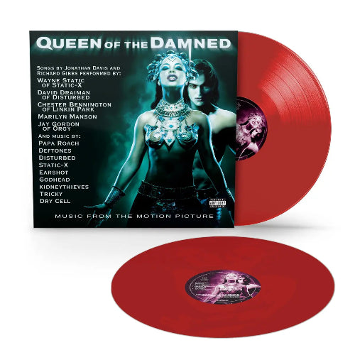Queen of the Damned - Queen of the Damned album cover and 2LP red vinyl. 