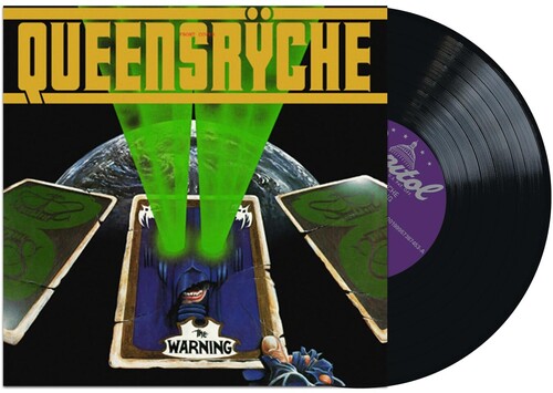 Queensryche - The Warning album cover and black vinyl 