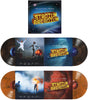 Red Hot Chili Peppers - Stadium Arcadium album cover and 4LP brown and orange marble vinyl. 